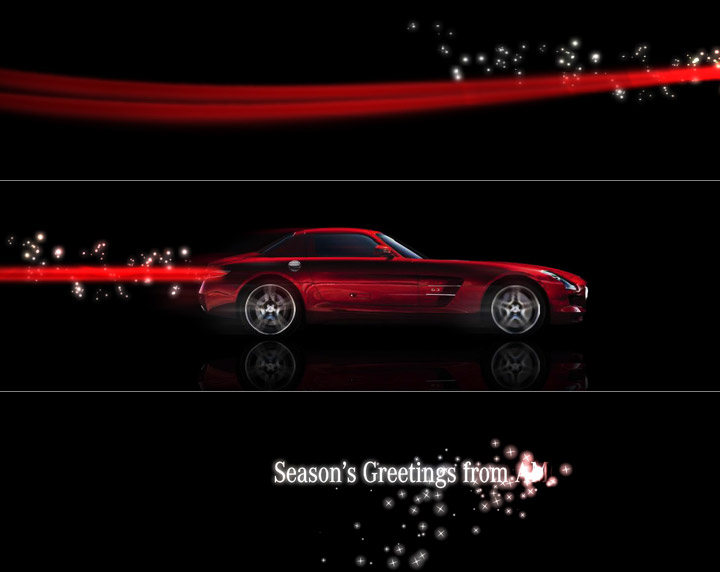 Mercedes holiday card